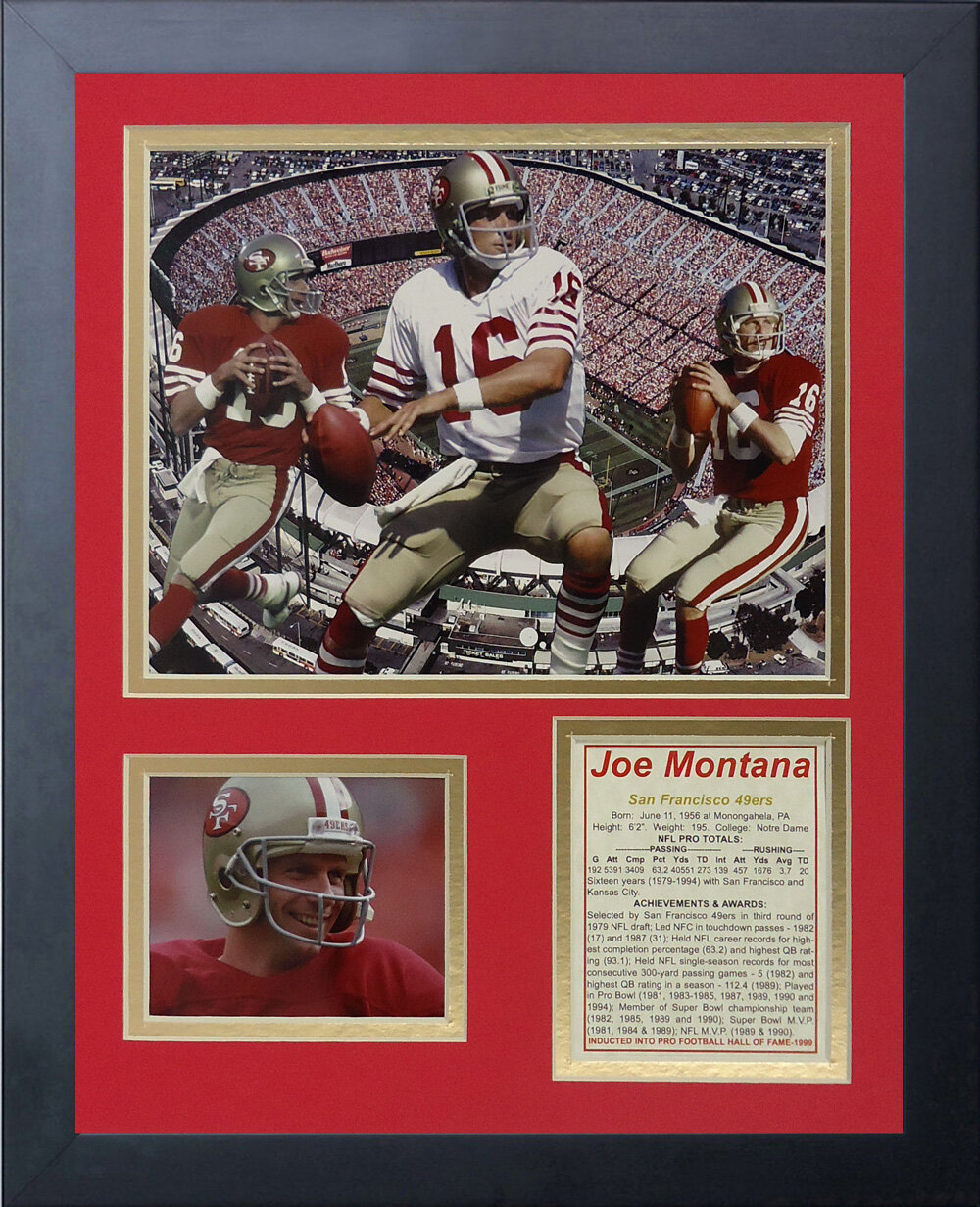 Joe Montana 49er hotsell framed